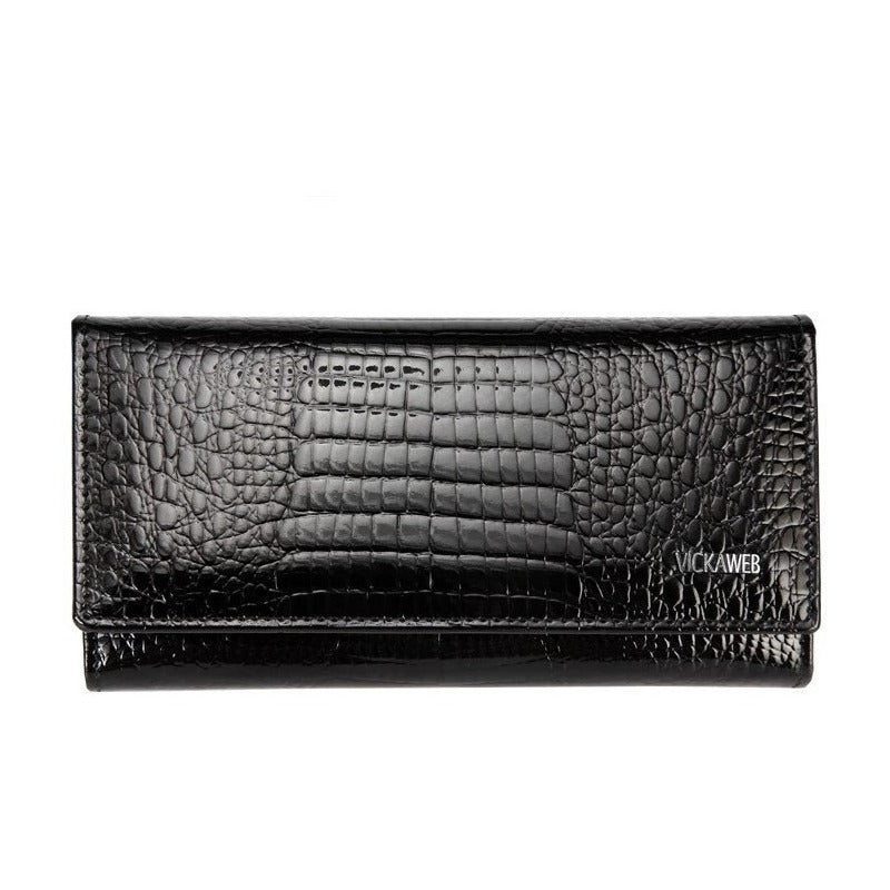 Billetera Larga Mujer Cuero Genuino Vickaweb Mod. Italy