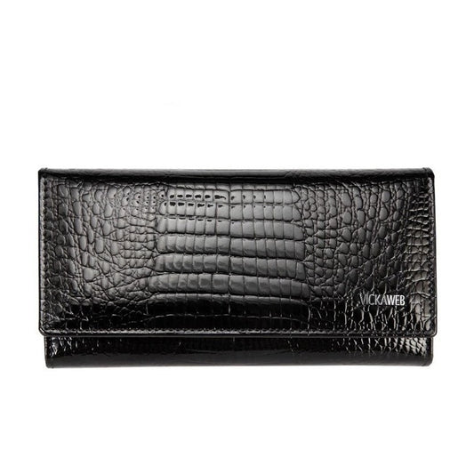 Billetera Larga Mujer Cuero Genuino Vickaweb Mod. Italy
