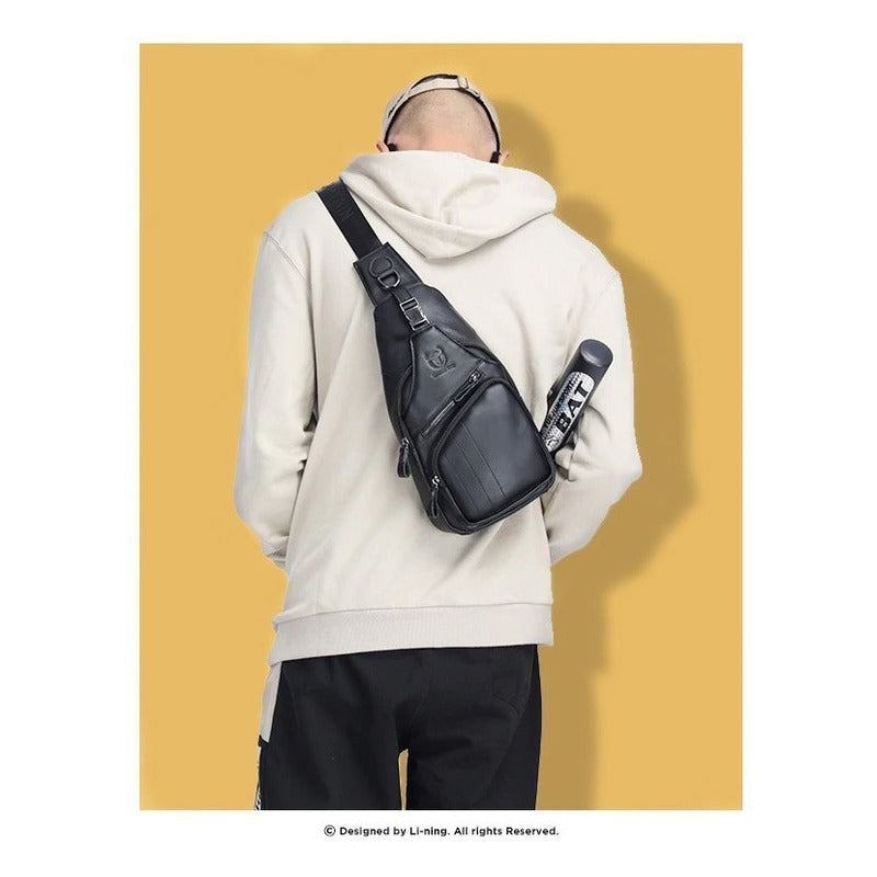 Bolso/bandolera Hombre Cuero Genuino Bull Captain Mod. Cross