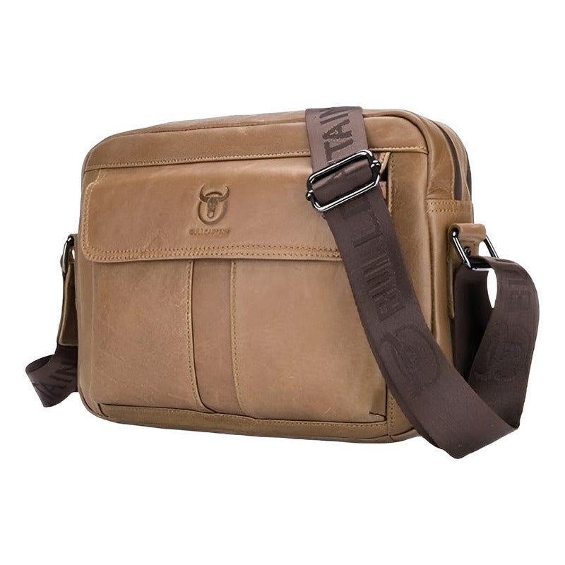 Bolso/bandolera Cuero Genuino Bull Captain Mod. Front