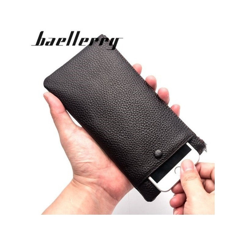 Estuche Porta Documentos Cuero Genuino Baellerry Mod. Prima
