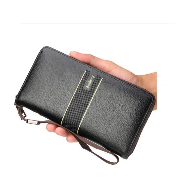 Chequera Amplia Elegante Cuero Pu Baellerry Mod. Zipp