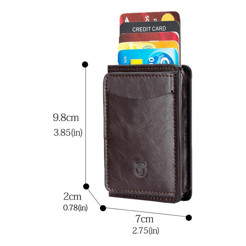 Tarjetero Billetera Cuero Bull Captain Protec Rfid Mod Bully