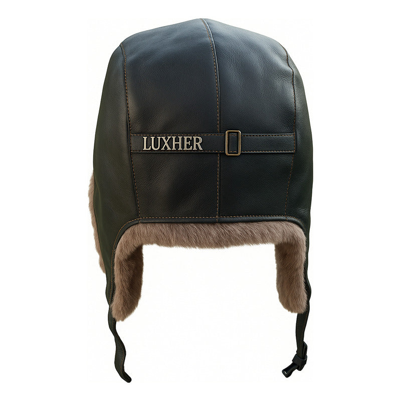 Gorro Ruso Luxher Invierno Eco Cuero Unisex Mod. Boreal