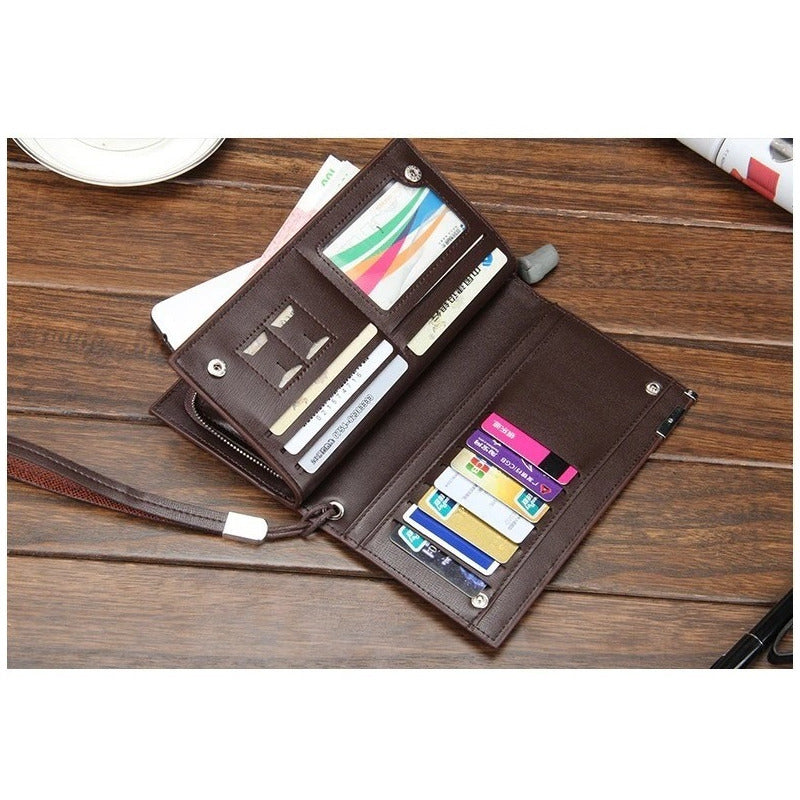 Chequera De Cuero Pu Lujo Baellery