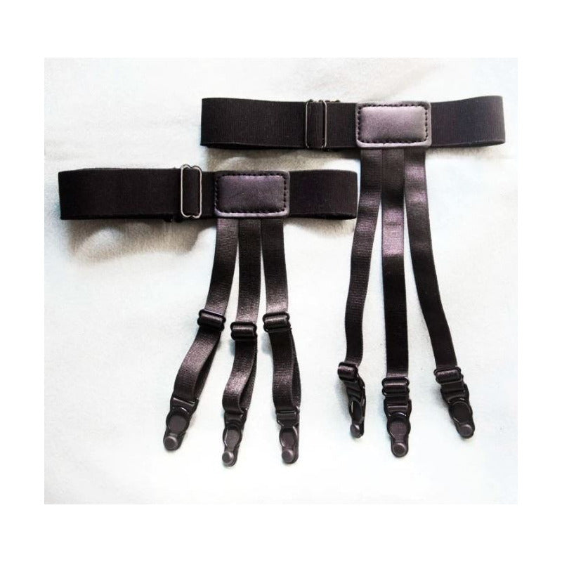 Suspensor Sujetador De Camisa Unisex Broches De Goma