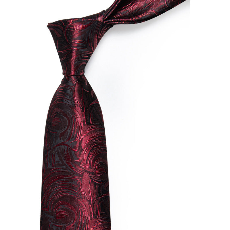 Set Corbata, Pañuelo Y Colleras Seda Lujo Luxher Mod Floral