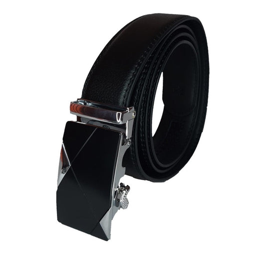 Cinturón De Cuero Hebilla Automática (ajustable) Marca Lfmb