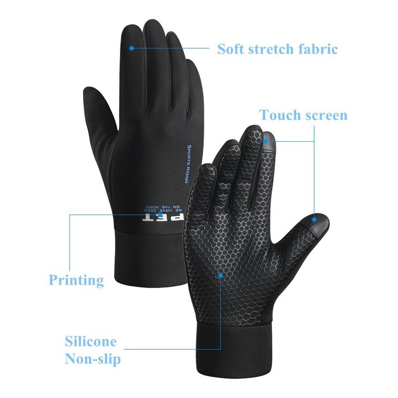 Guantes Cálidos Microfibra Antideslizantes Táctil Mod. Sport