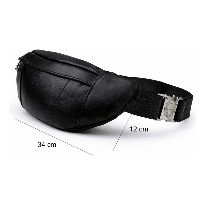 Banano Riñonera De Cuero Genuino Premium Luxher Mod. Cedro