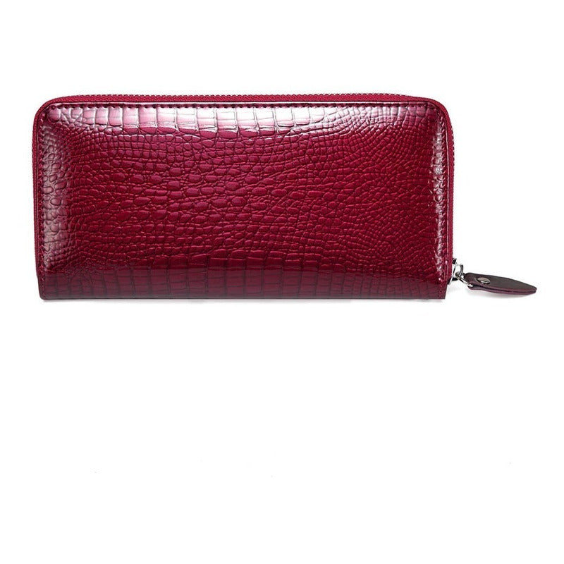 Billetera Larga Mujer Cuero Genuino Vickaweb Mod. Drail