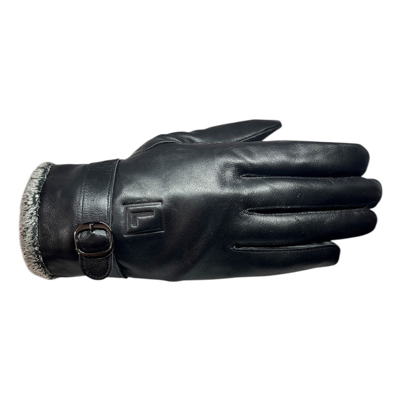 Guantes Invierno Luxher Hombre Cuero De Oveja Mod Obsidian