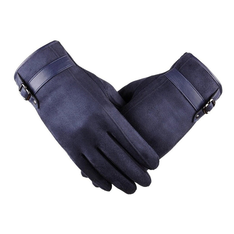 Guantes De Hombre Invierno De Terciopelo Laspezia Mod. Fines