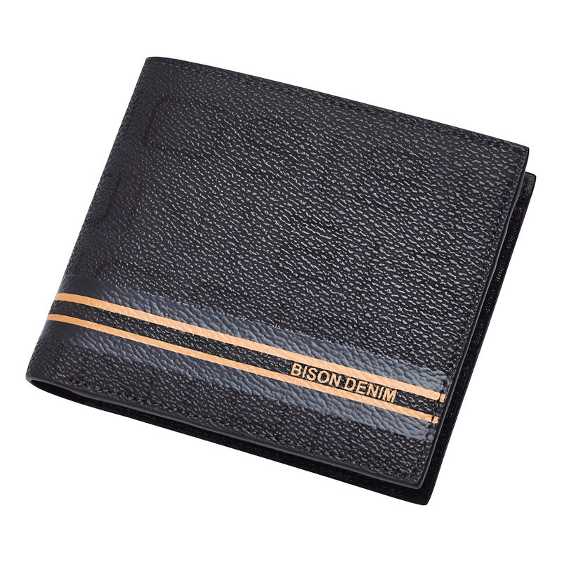 Billetera Cuero Genuino Bison Denim Protec Rfid Mod Limit