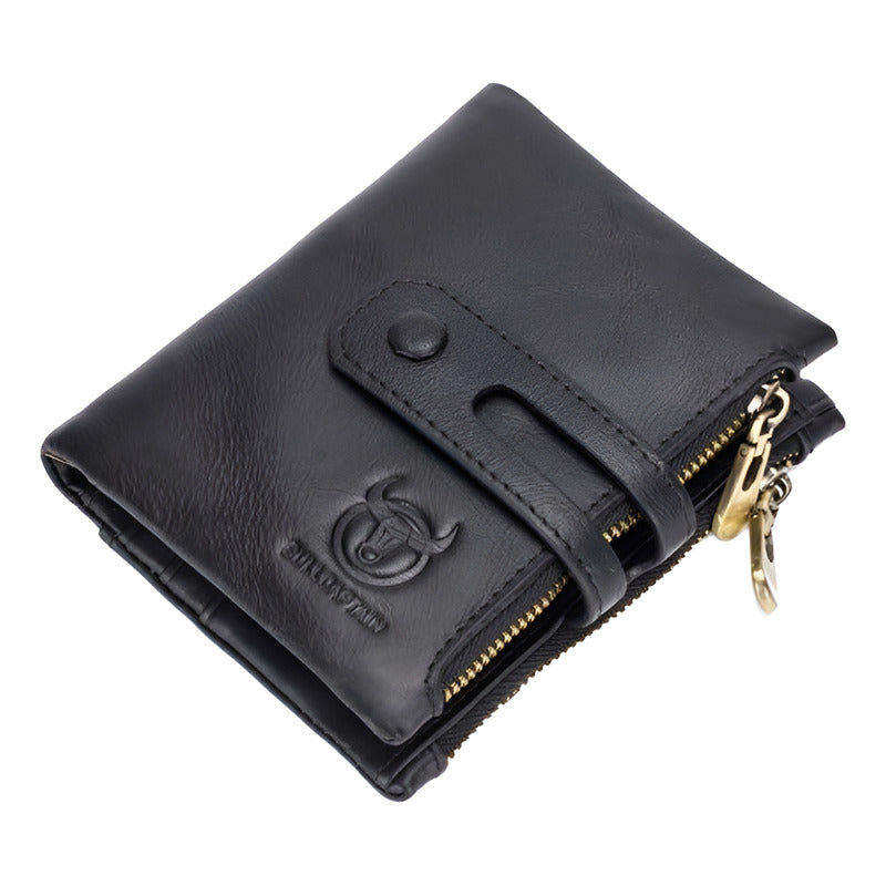 Billetera Hombre Cuero Genuino Lujo Bull Captain Mod Beast