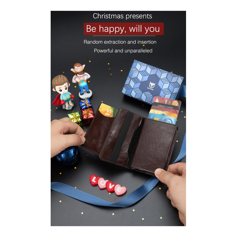 Tarjetero Billetera Cuero Bull Captain Protec Rfid Mod Bully