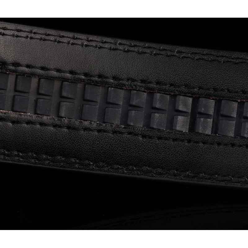 Cinturón De Cuero Hebilla Automática (ajustable) Marca Lfmb