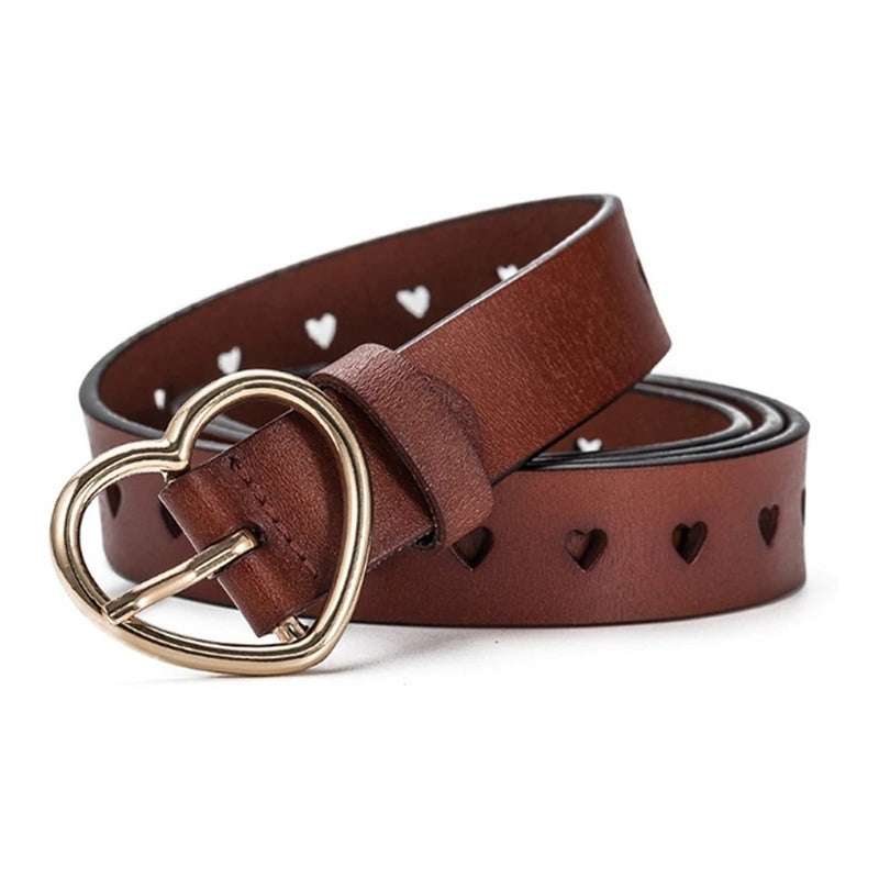 Cinturón Mujer Cuero Genuino Coolerfire Mod. Heart