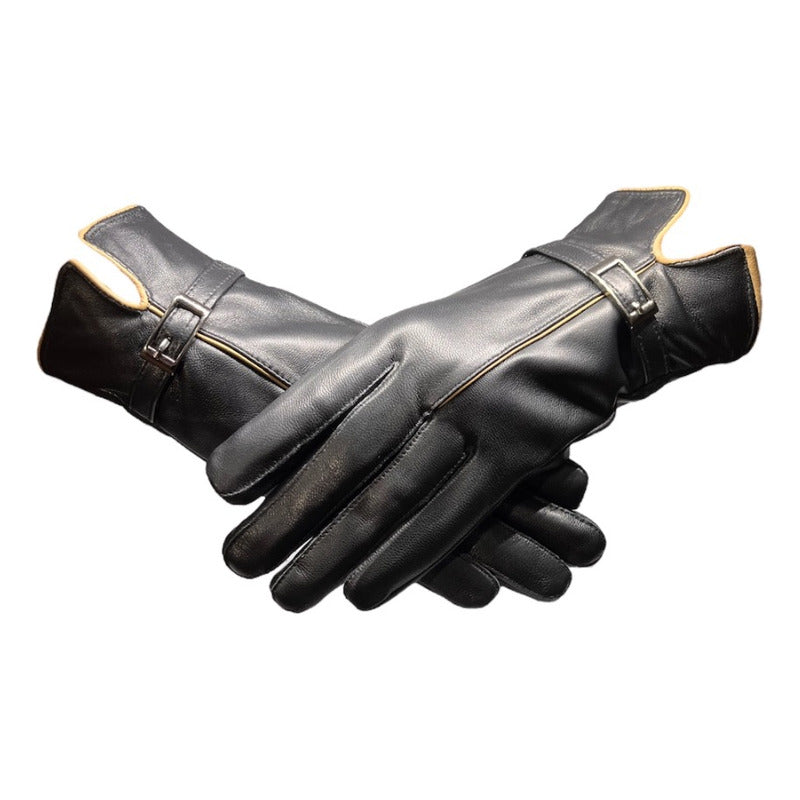 Guantes Invierno De Mujer Cuero Piel De Oveja Mod. Rim