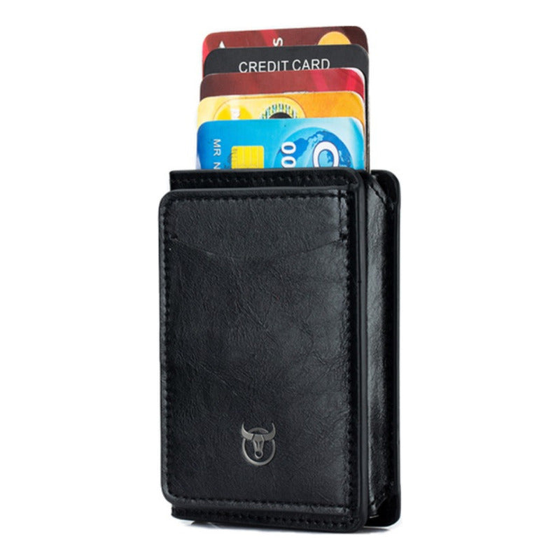 Tarjetero Billetera Cuero Bull Captain Protec Rfid Mod Bully