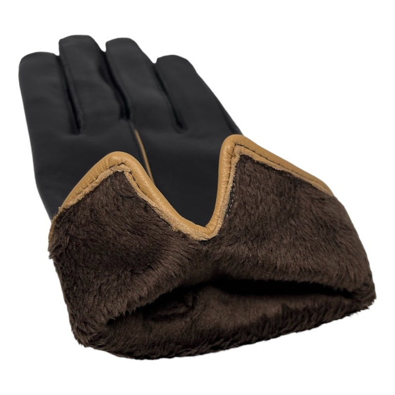 Guantes Invierno De Mujer Cuero Piel De Oveja Mod. Rim