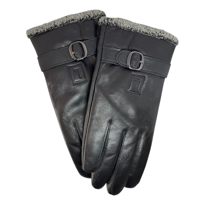 Guantes Invierno Luxher Hombre Cuero De Oveja Mod Obsidian