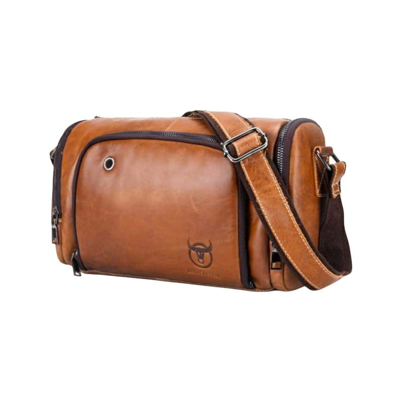 Bolso/bandolera Cuero Genuino Bull Captain Mod. Deportivo