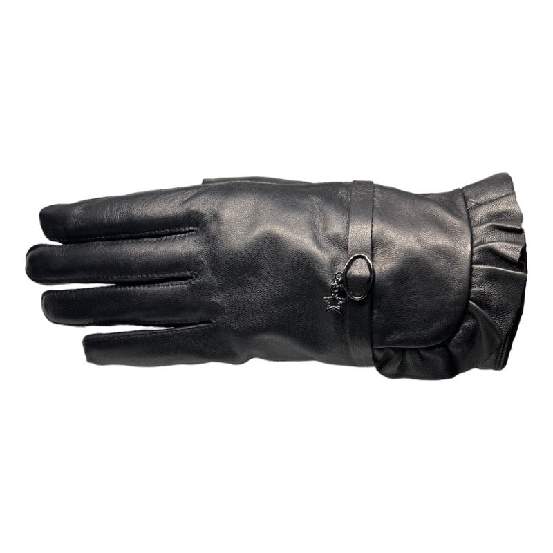 Guantes Invierno De Mujer Cuero Piel De Oveja Mod. Star