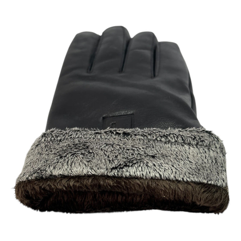 Guantes Invierno Luxher Hombre Cuero De Oveja Mod Obsidian