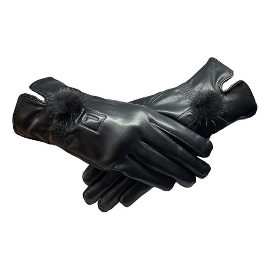 Guantes Invierno Luxher Mujer Cuero Piel De Oveja Mod Opalo
