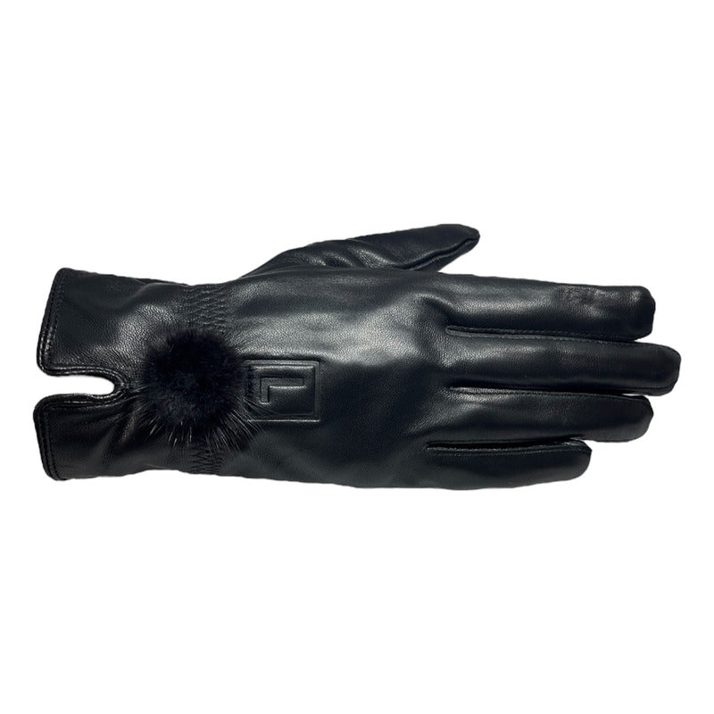 Guantes Invierno Luxher Mujer Cuero Piel De Oveja Mod Opalo