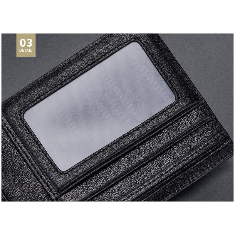 Billetera Cuero Genuino Bison Denim Protec Rfid Mod Limit