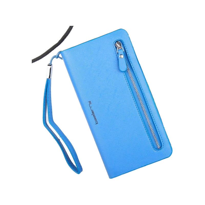 Billetera/chequera Larga Mujer Cuero Pu Baellerry Mod Orchid