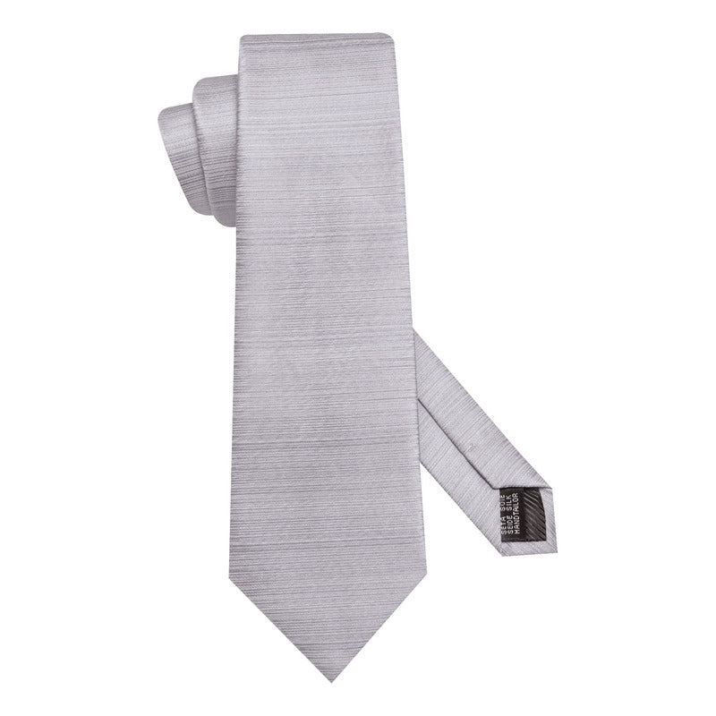 Set Corbata, Pañuelo Y Colleras Seda Lujo Luxher Mod Jasper