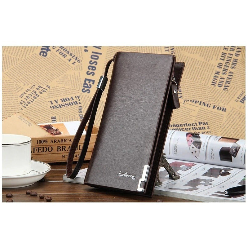 Chequera De Cuero Pu Lujo Baellery