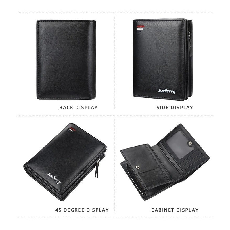 Billetera Gruesa Hombre Cuero Pu Baellerry Mod. Smith