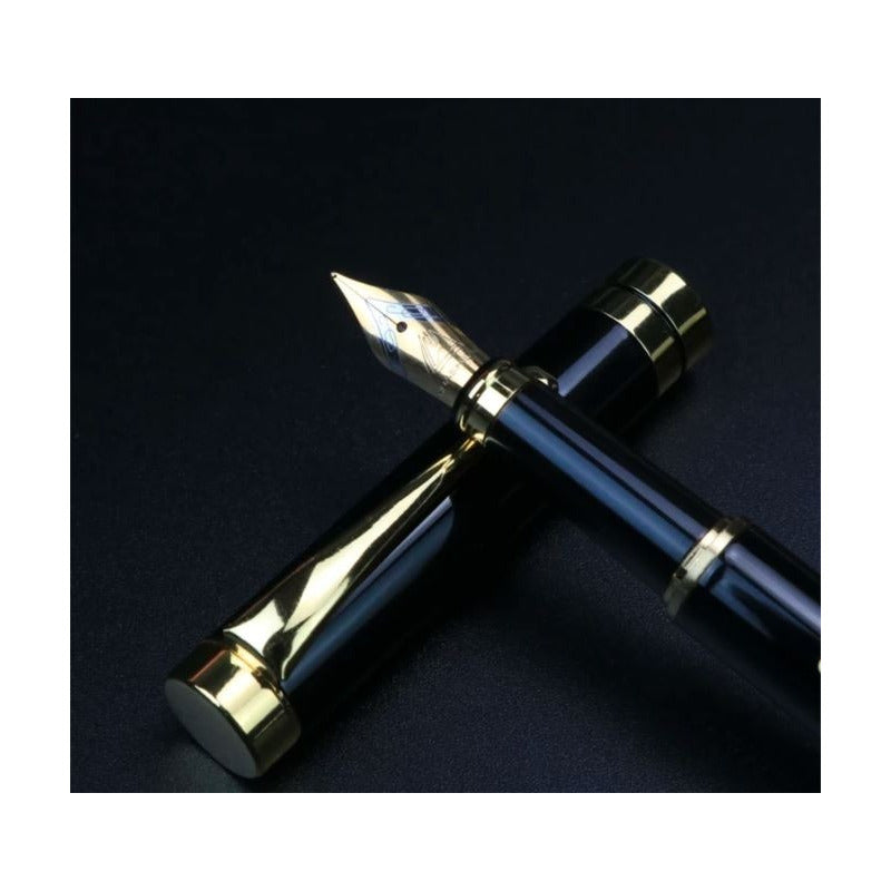 Bolígrafo/pluma Estilográfica Con Funda Lujo Mod Noble