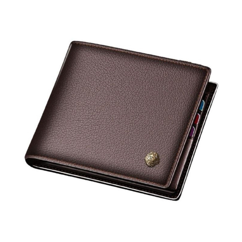 Billetera Cuero Genuino Lujo Laorentou