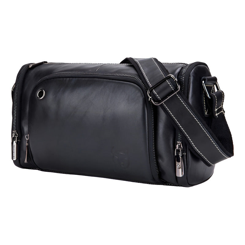 Bolso/bandolera Cuero Genuino Bull Captain Mod. Deportivo