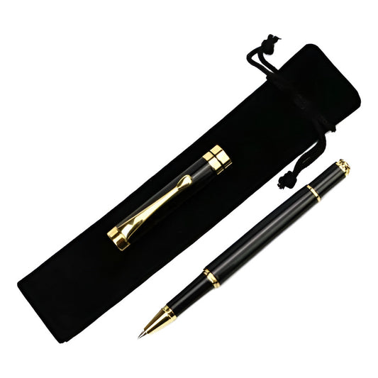 Bolígrafo/pluma Estilográfica Con Funda Lujo Mod Noble