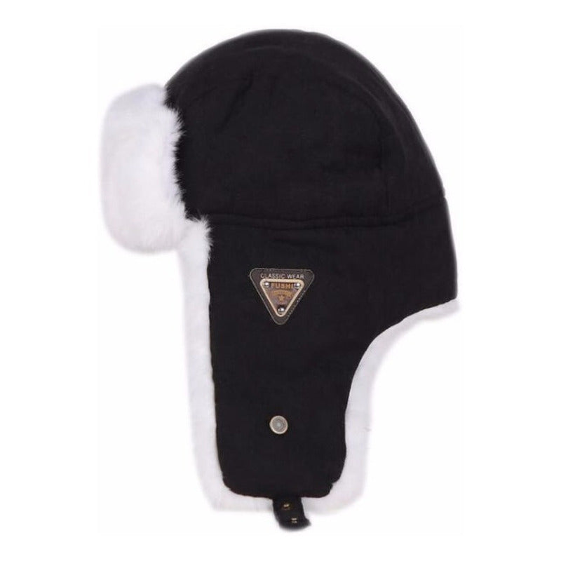 Gorro/gorro Ruso De Lona Unisex Cálido Invierno Mod. Winter