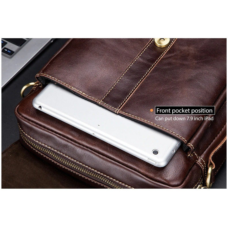 Bolso/bandolera Hombre Cuero Genuino Bull Captain Mod. Land