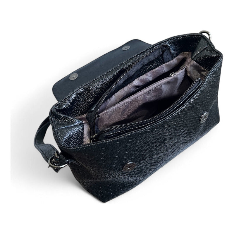 Cartera Bandolera Luxher Moda Elegante Eco Cuero Mod. Praga