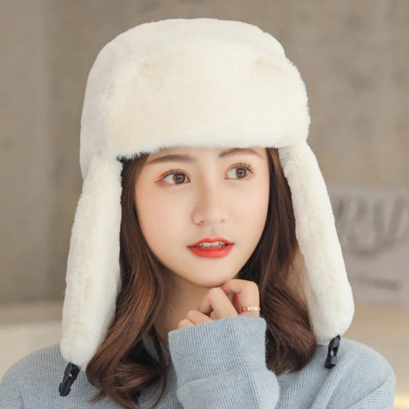 Set Gorro Más Bufanda Algodón De Mujer Cálido Invierno