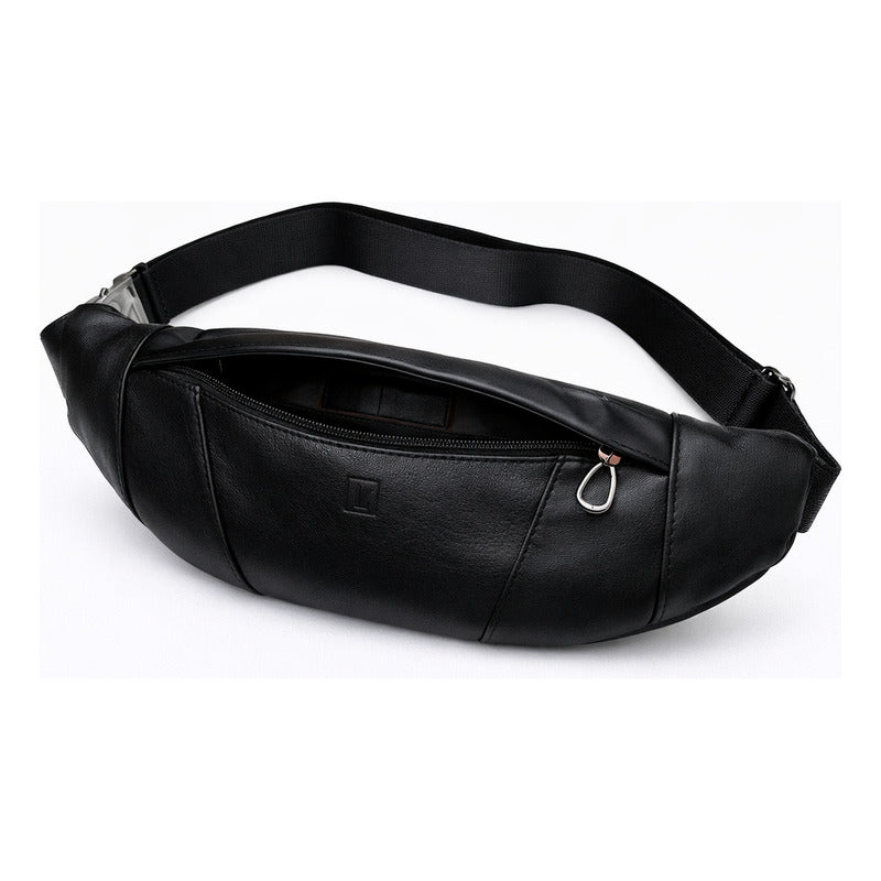 Banano Riñonera De Cuero Genuino Premium Luxher Mod. Cedro