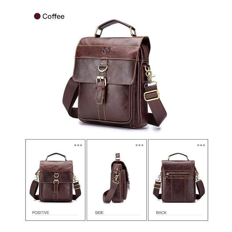 Bolso/bandolera Hombre Cuero Genuino Bull Captain Mod. Land