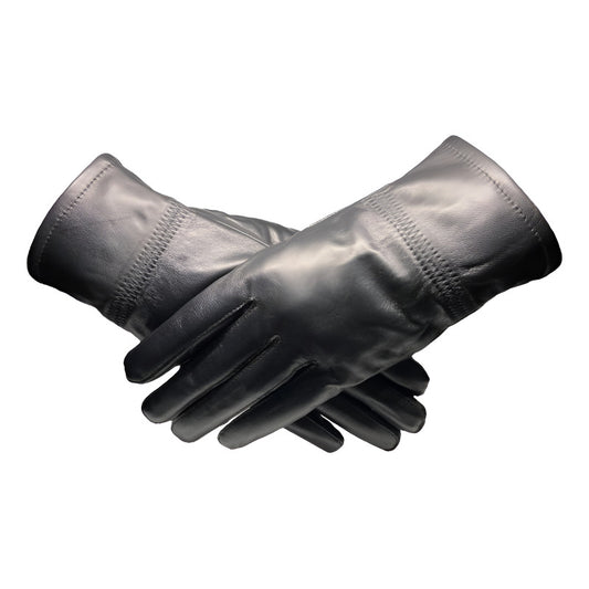 Guantes Invierno De Mujer Cuero Piel De Oveja Mod. Rubber