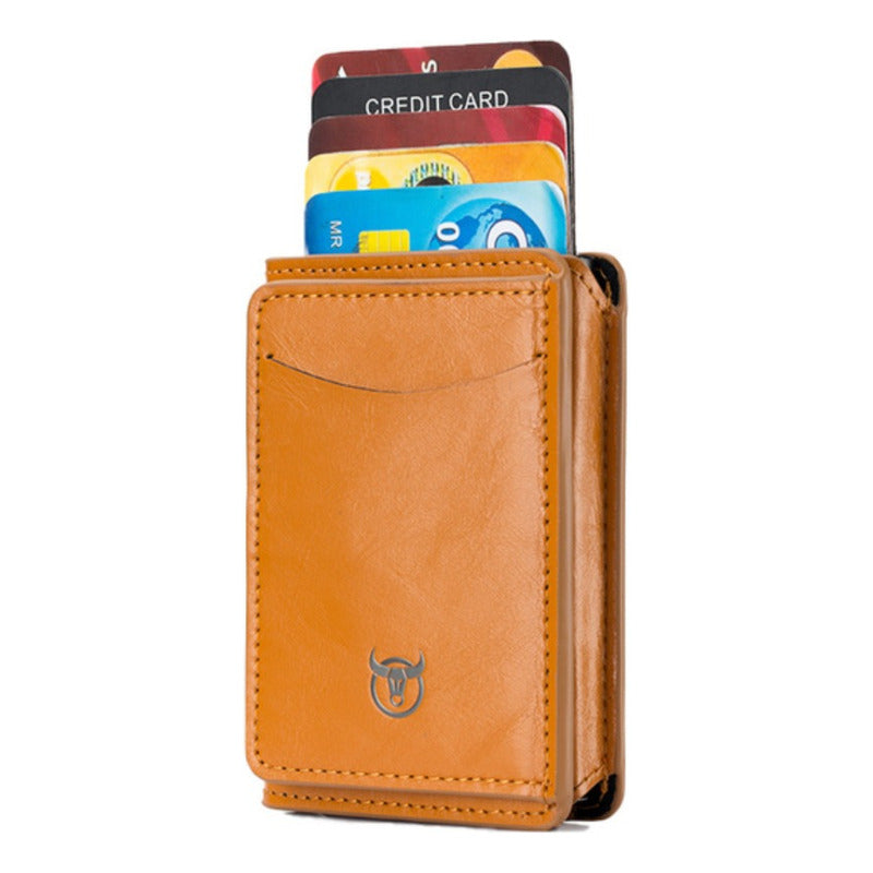 Tarjetero Billetera Cuero Bull Captain Protec Rfid Mod Bully