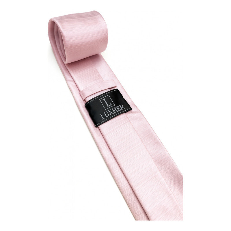 Set Corbata, Pañuelo Y Colleras Seda Lujo Luxher Mod Jasper