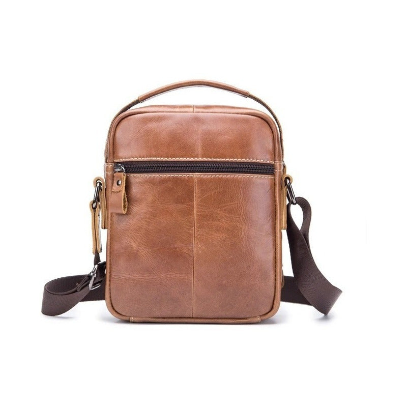 Bolso/bandolera Hombre Cuero Genuino Bull Captain Mod. Doble Color Negro